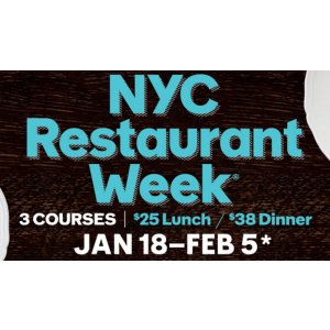 纽约餐馆周开始啦！午餐$25/晚餐$38