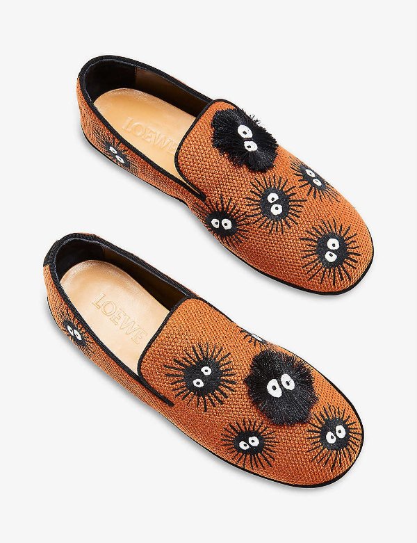 Totoro Dust Bunnies woven slippers
