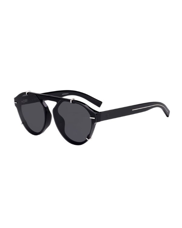 Men's BLACK254FS Round Sunglasses