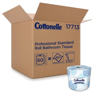 Cottonelle Professional Bulk Toilet Paper for Business 2-PLY, White, 60 Rolls