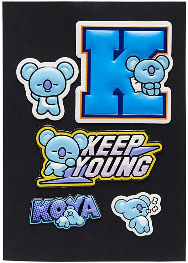 Official Merchandise by Line Friends - KOYA Character 5 Piece Decal Stickers