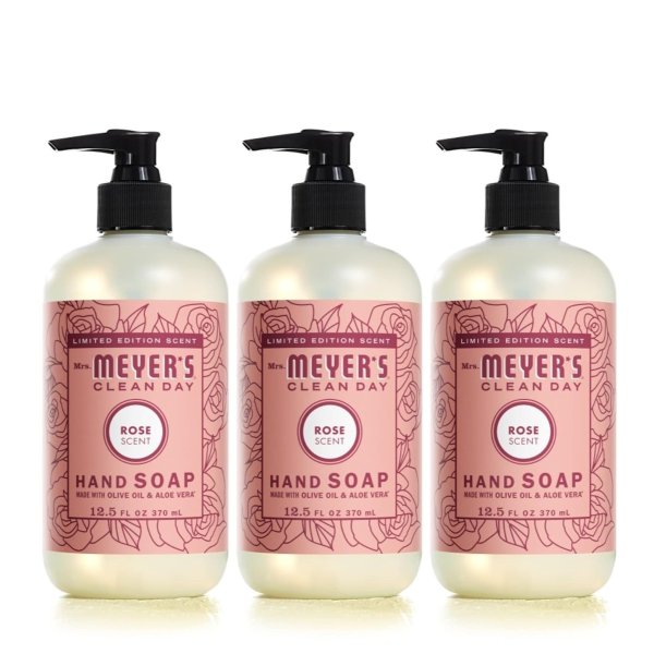 Clean Day Liquid Hand Soap Rose (12.5 Fl Oz (Pack of 3))