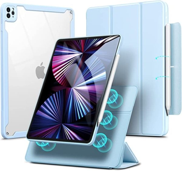 iPad Pro 11" 3代 天空蓝 巧拼系列磁吸可拆卸款保护套