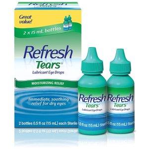 Refresh Tears Lubricant Eye Drops Artificial Tears, 2x0.5 fl oz (30 mL), 2 Count