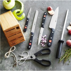 今晚截止：三叉Wüsthof Gourmet 系列7件套刀具，产于德国索林根