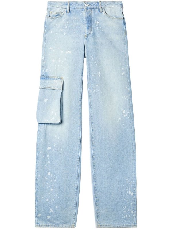 Toybox Painted wide-leg jeans