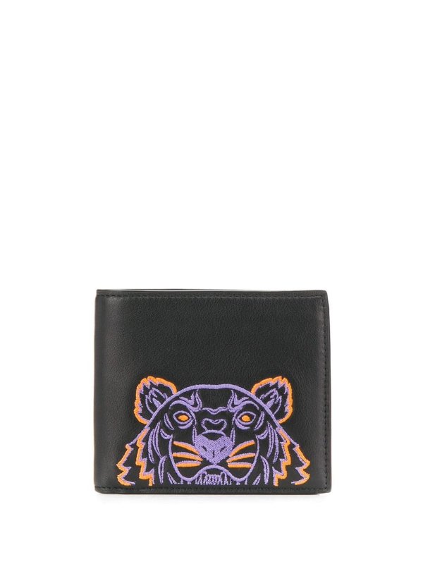 tiger embroidered wallet