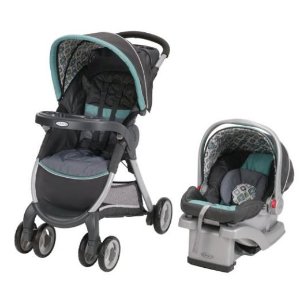 Graco Fastaction Fold Click Connect Travel System, Finley 2015
