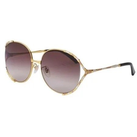 Oval Shape Brown Gradient Women's Sunglasses GG0595S-004