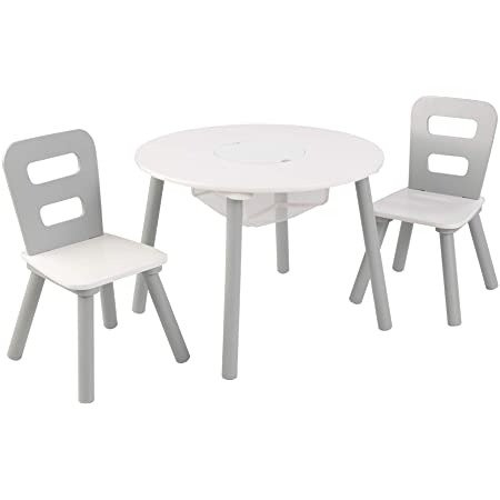Delta Children MySize Kids Wood Table and Chair Set (2 Chairs Included) - Ideal for Arts & Crafts, Snack Time, Homeschooling, Homework & More - Greenguard Gold Certified, Bianca White