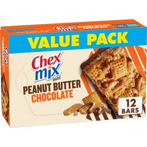 Chex Mix Snack Bars, Peanut Butter Chocolate, 13.56 oz, 12 Count Box