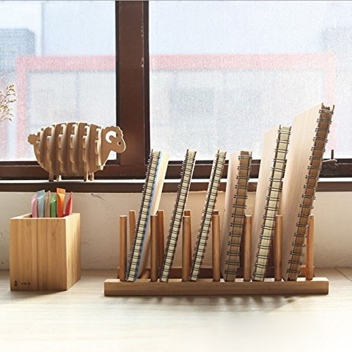 Bamboo Wooden Dish Rack Dishes Drainboard Drying Drainer Storage Holder Stand Kitchen Cabinet Organizer for Dish/Plate / Bowl/Cup / Pot Lid/Book