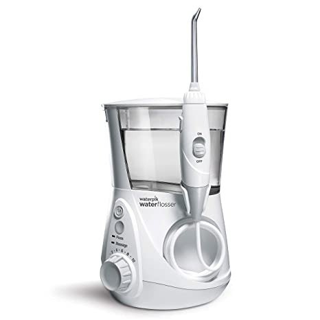 WP-660 Water Flosser Electric Dental Countertop Professional Oral Irrigator For Teeth, Aquarius, White