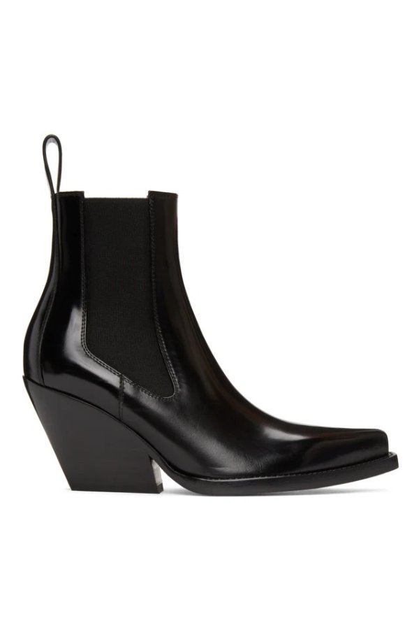 Black 'The Lean' Heeled Chelsea Boots
