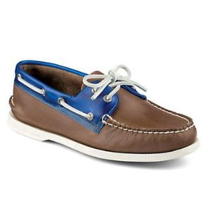 Sperry Authentic Original Colorblock Leather Boat Shoes