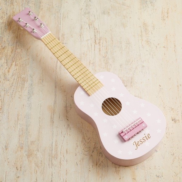 Personalized Pink Guitar Toy