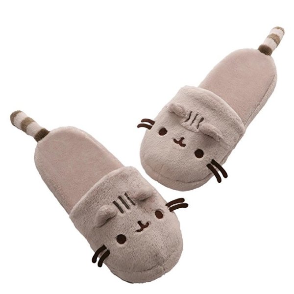 Pusheen Stuffed Animal Slippers Cat Plush, 12"
