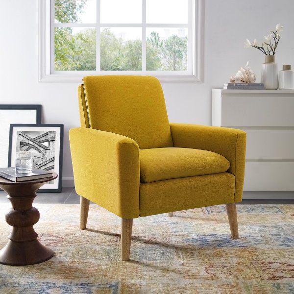 Roseann Armchair - Midcentury - Armchairs And Accent Chairs - by Lilola Home