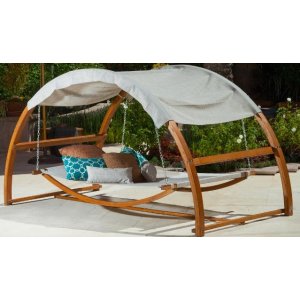 Rosalie Outdoor Swing Bed and Canopy