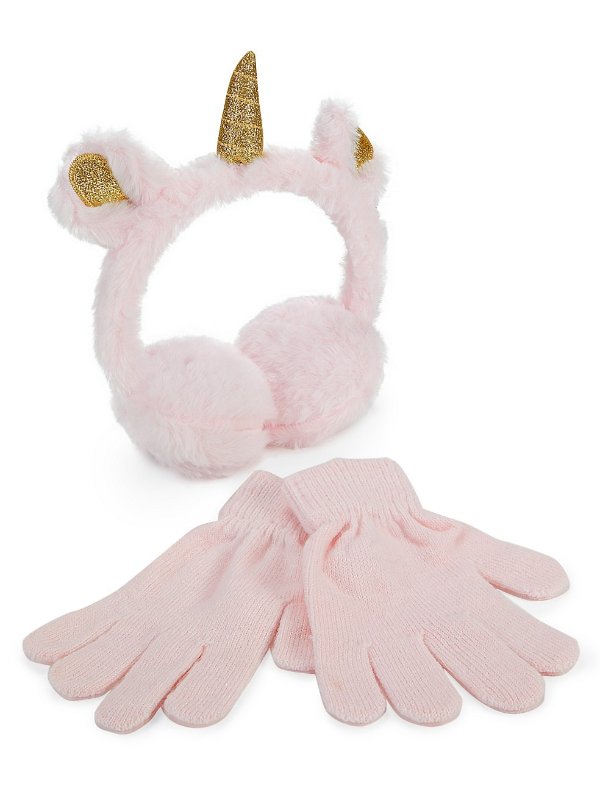 女童保暖耳罩+手套