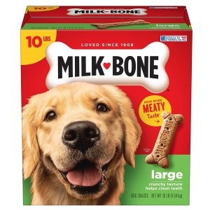 白菜价：Milk-Bone 狗狗洁牙零食饼干 适合大型犬 10磅装