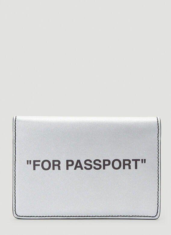 Reflective Passport Holder in Silver