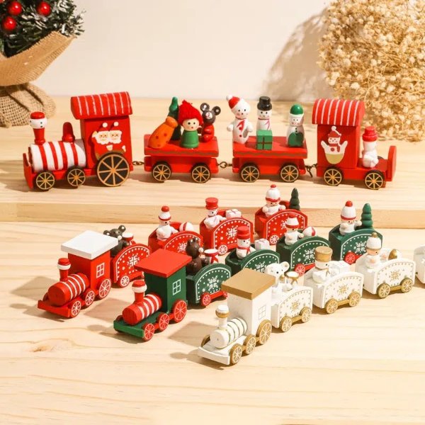 1pc, Wooden Christmas Train Decoration, Christmas Merry Decoration Pendant | Don't Miss These Great Deals | Temu