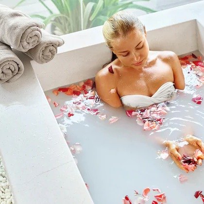Spa Package with Mineral Bath with Herbs and Body Scrub at DDBalance (Up to 56% Off). Three Options Available.