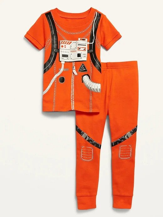 Unisex Astronaut Costume Pajama Set for Toddler & Baby