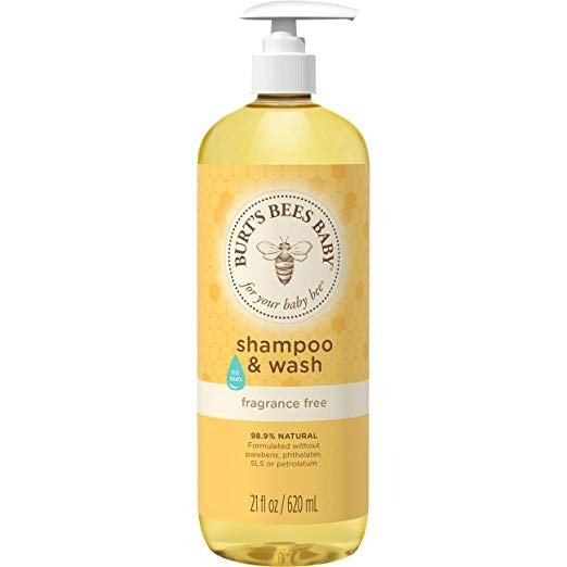 Shampoo & Wash, Fragrance Free & Tear Free Baby Soap - 21 Ounce Bottle