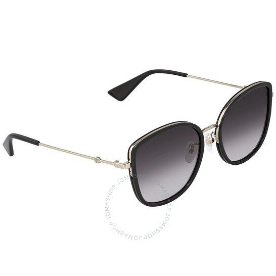Grey Gradient Cat Eye Ladies Sunglasses GG0606SK 001 56