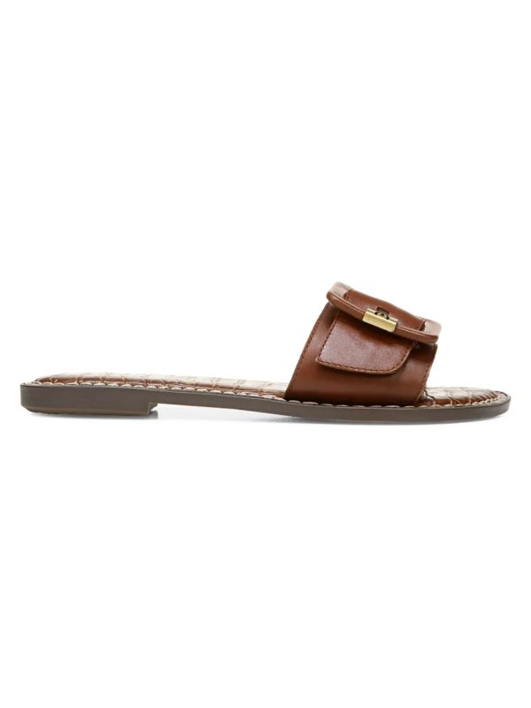 - Granada Flat Leather Sandals