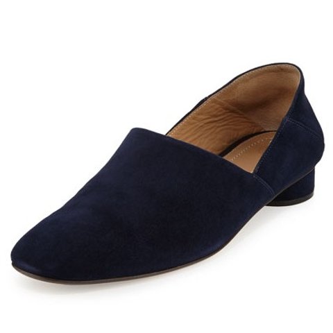 The RowNoelle Suede 30mm Flat, Navy