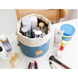 Annie Queen Travel Restroom Barrel Cosmetic Bag multi Makeup Bags