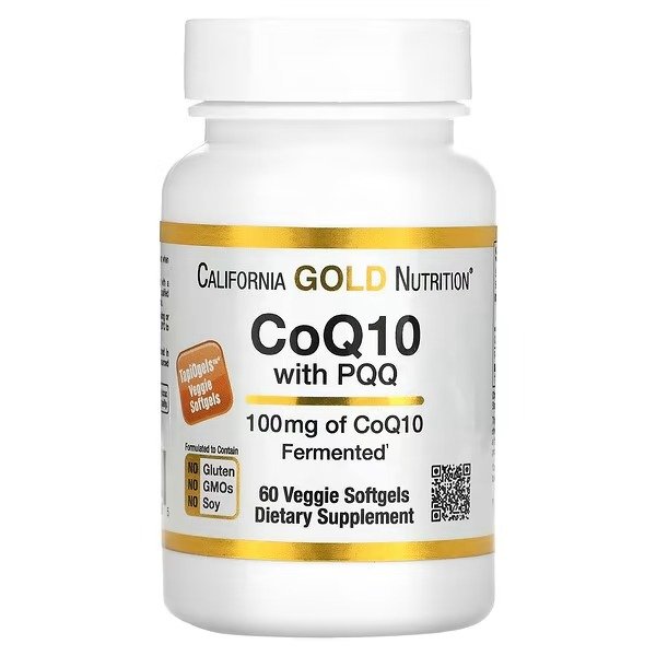 California Gold Nutrition, 辅酶 Q10 + PQQ，100 毫克，60 粒素食软凝胶