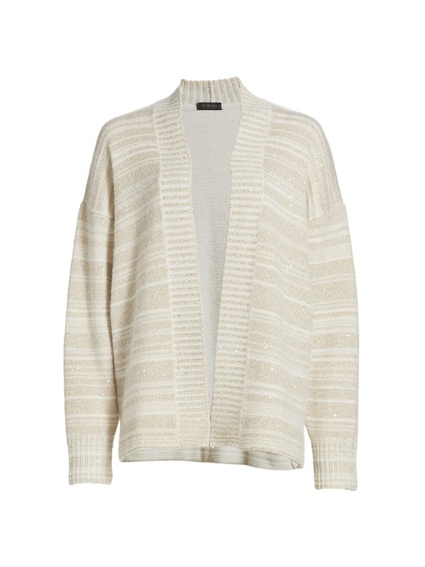 COLLECTION Sequin Striped Cardigan