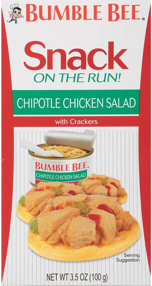 Bumble Bee Snack On The Run Chipotle Chicken Salad with Crackers Kit, 12 Count