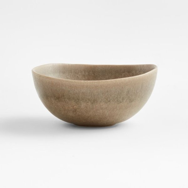 Grove Taupe Cereal bowl | Crate & Barrel