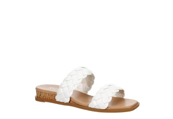 WHITE MICHAEL BY MICHAEL SHANNON Womens Patrice Wedge Sandal