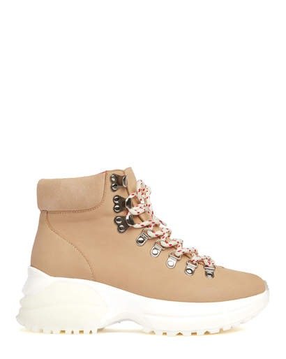 MASON - CHUNKY BOOTS BEIGE CALF LEATHER/ CALF SUEDE