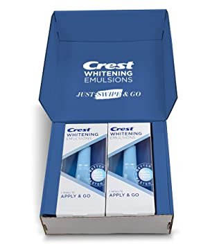 OralB Whitening Emulsions On-the-Go Leave-on Teeth Whitening Kit with Builtin Applicator, 10g Twin Value Pack, 0.35Oz