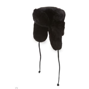 Paul Leinburd by Crown Cap Russian Sheared Beaver-Fur Hat, Black @ Neiman Marcus