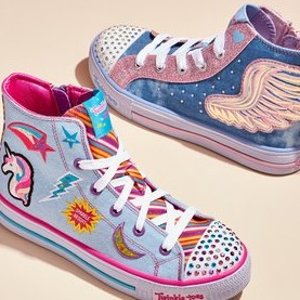 Skechers 童鞋促销 收超美梦幻亮片女童鞋