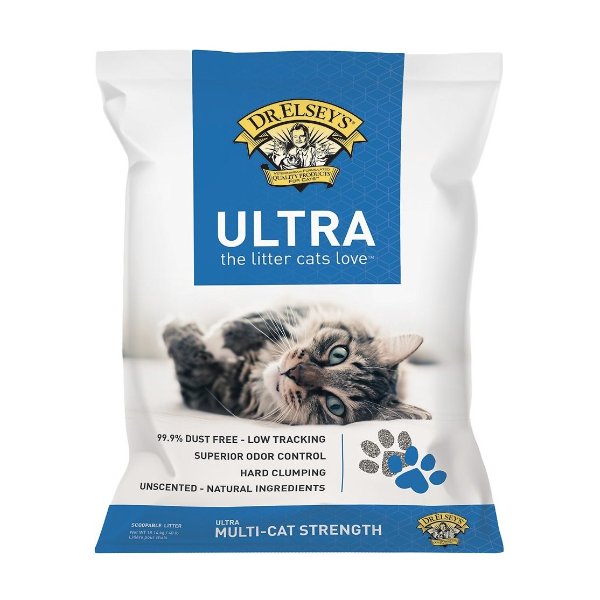 Precious Cat Ultra Unscented Clumping Clay Cat Litter