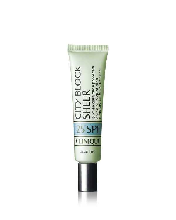 City Block™ Sheer Oil-Free Daily Face Protector Broad Spectrum SPF 25 | Clinique