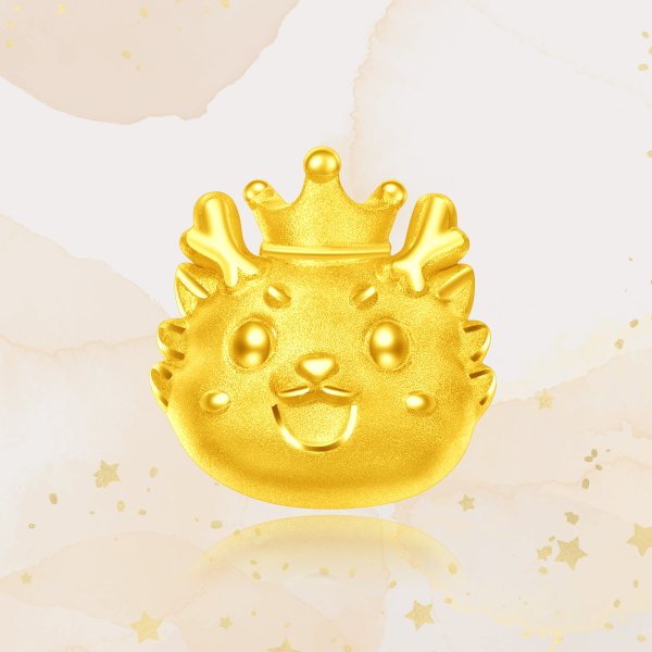 999 Pure 24K Gold Year of Dragon Dragon Prince Charm