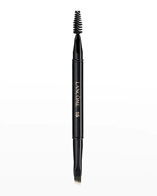 Angled Liner/Brow Brush #15 Precision Brow Brush With Built-in Spoolie