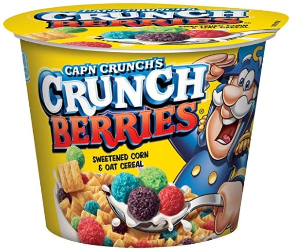 Breakfast Cereal, Crunch Berries, 1.3oz Individual Cups (12 Pack)