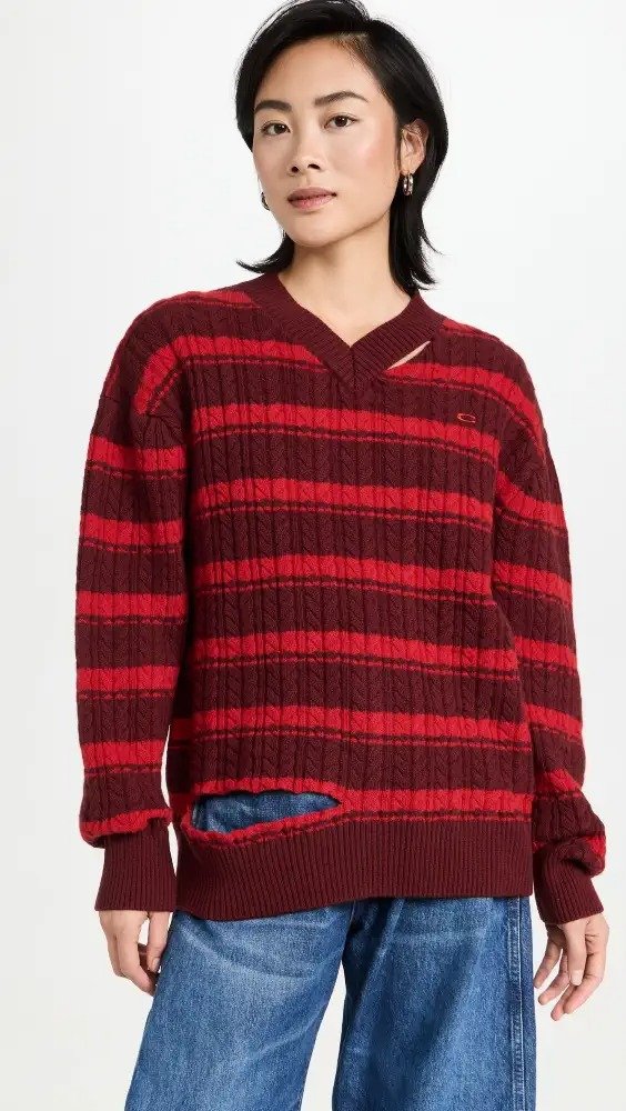 University Cable Sweater