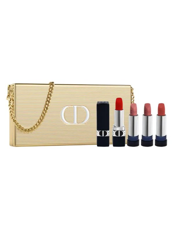 Rouge Dior Minaudière Clutch 4-Piece Lipstick Set

